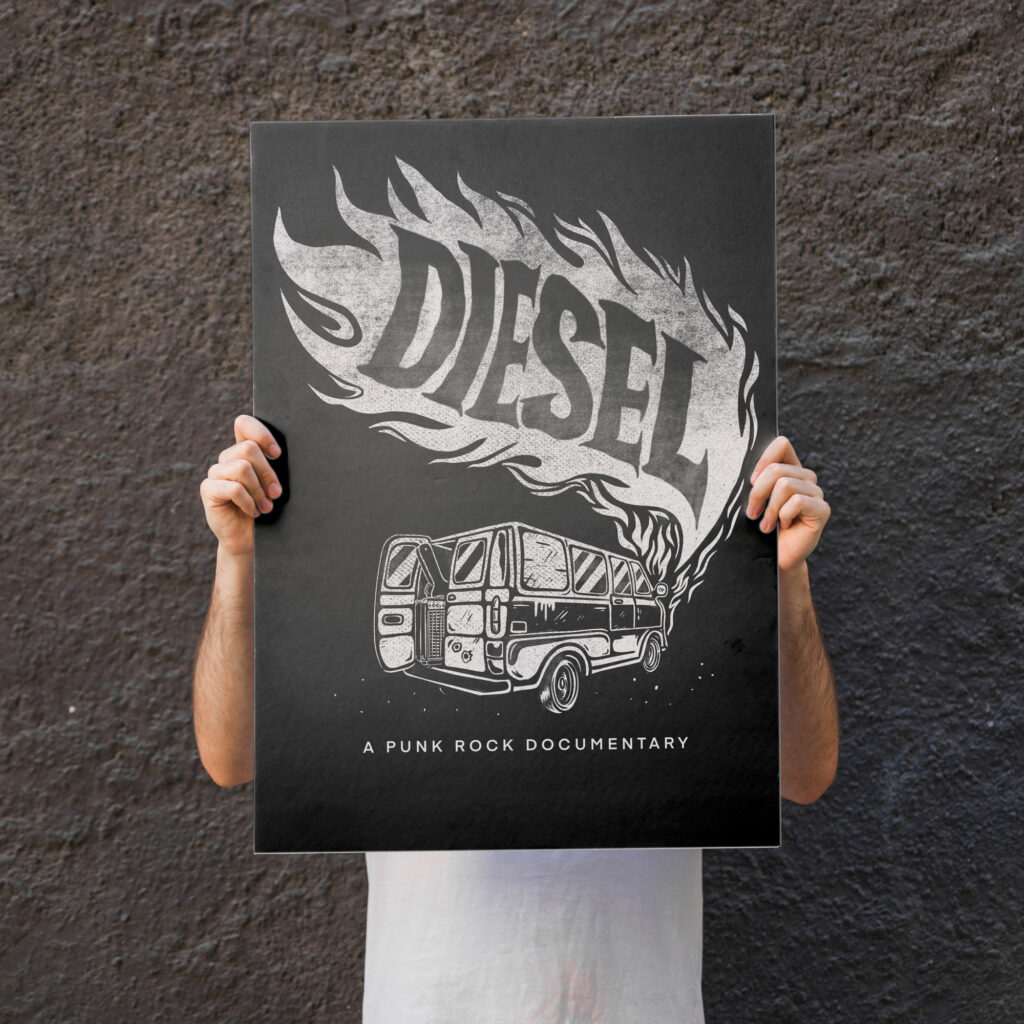 diesel, affiche, punk rock, diesel le film, goodies