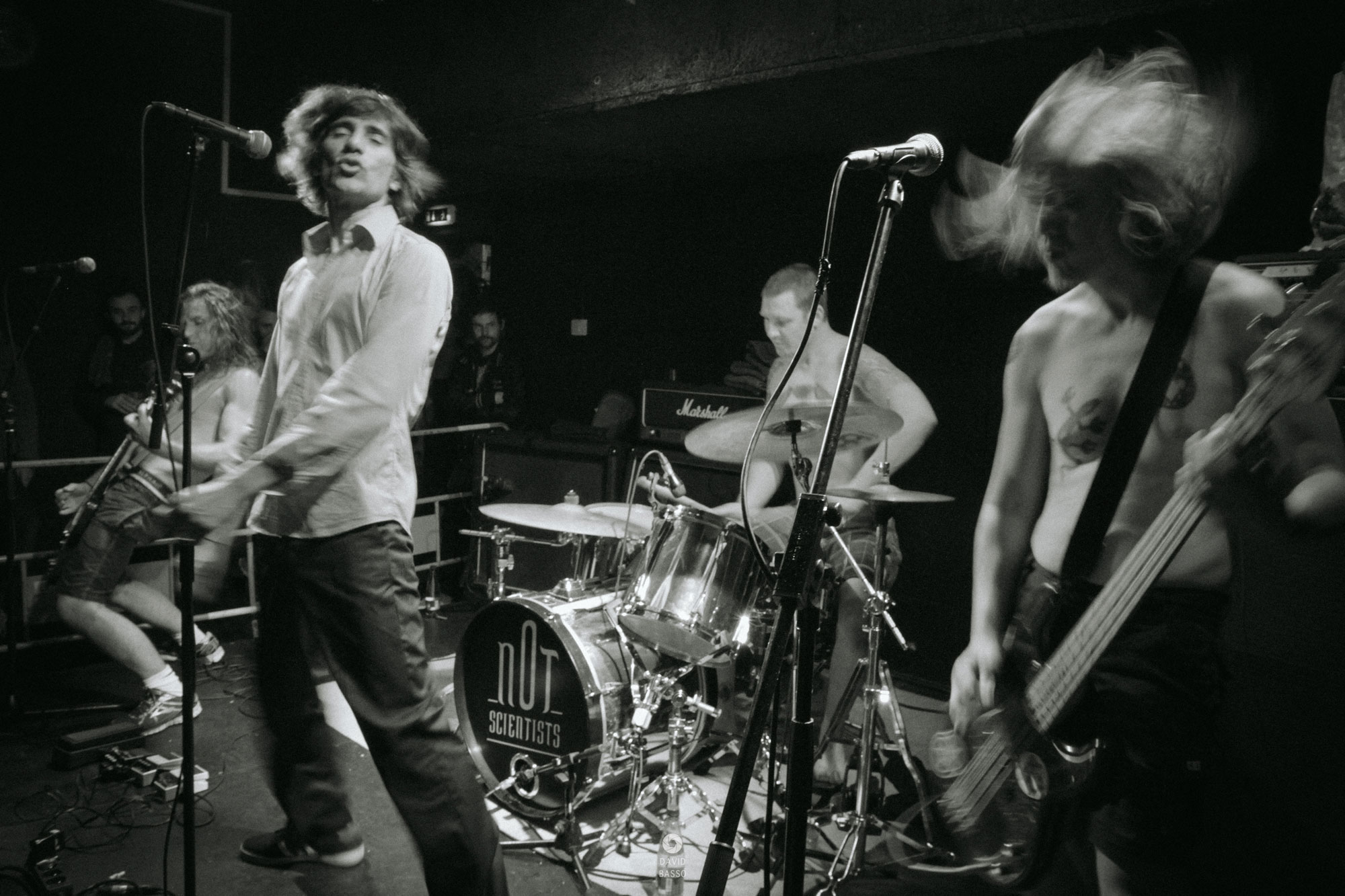 The Hard-Ons en concert, photographie live de David Basso.
