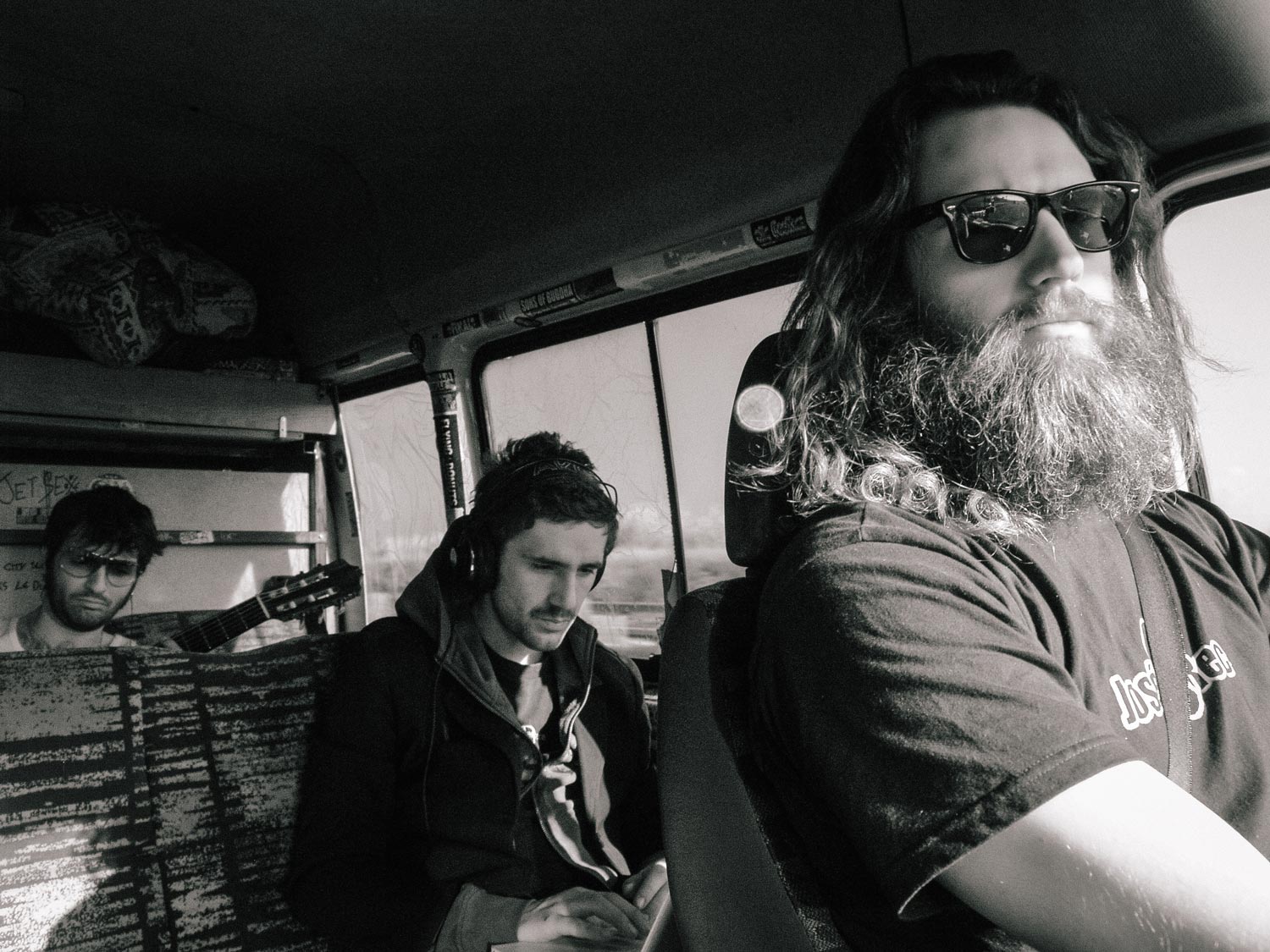 Le groupe The Pookies en tournée, photographié par David Basso.