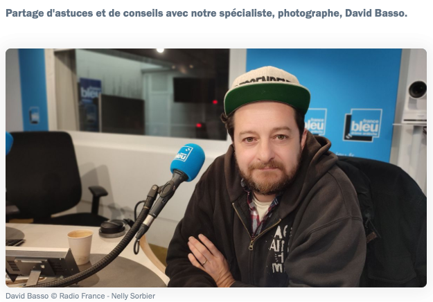David Basso, photographe, radio france bleu drome Ardèche